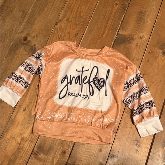 Other - Grateful Psalm 107 Kids Shirt - Orange